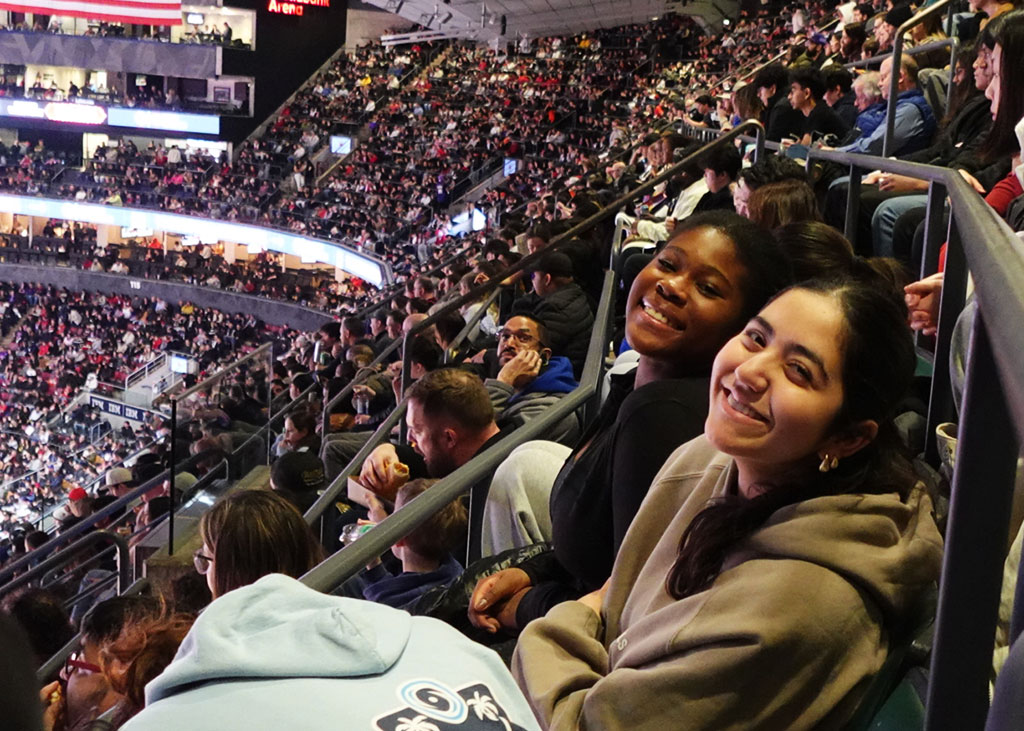 Boarders at Scotiabank Arena.