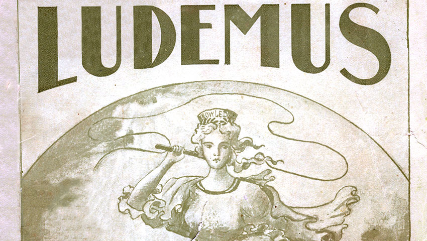 Cover of the Ludemus yearbook from 1898.