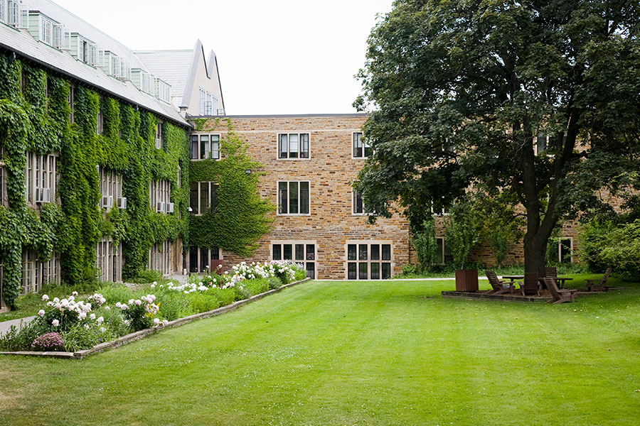 South Quad in the summer.