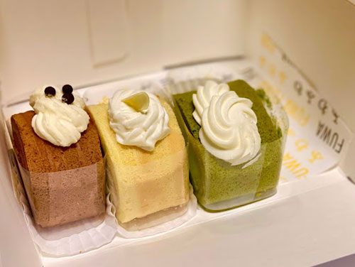 Three desserts from Fuwa Fuwa.