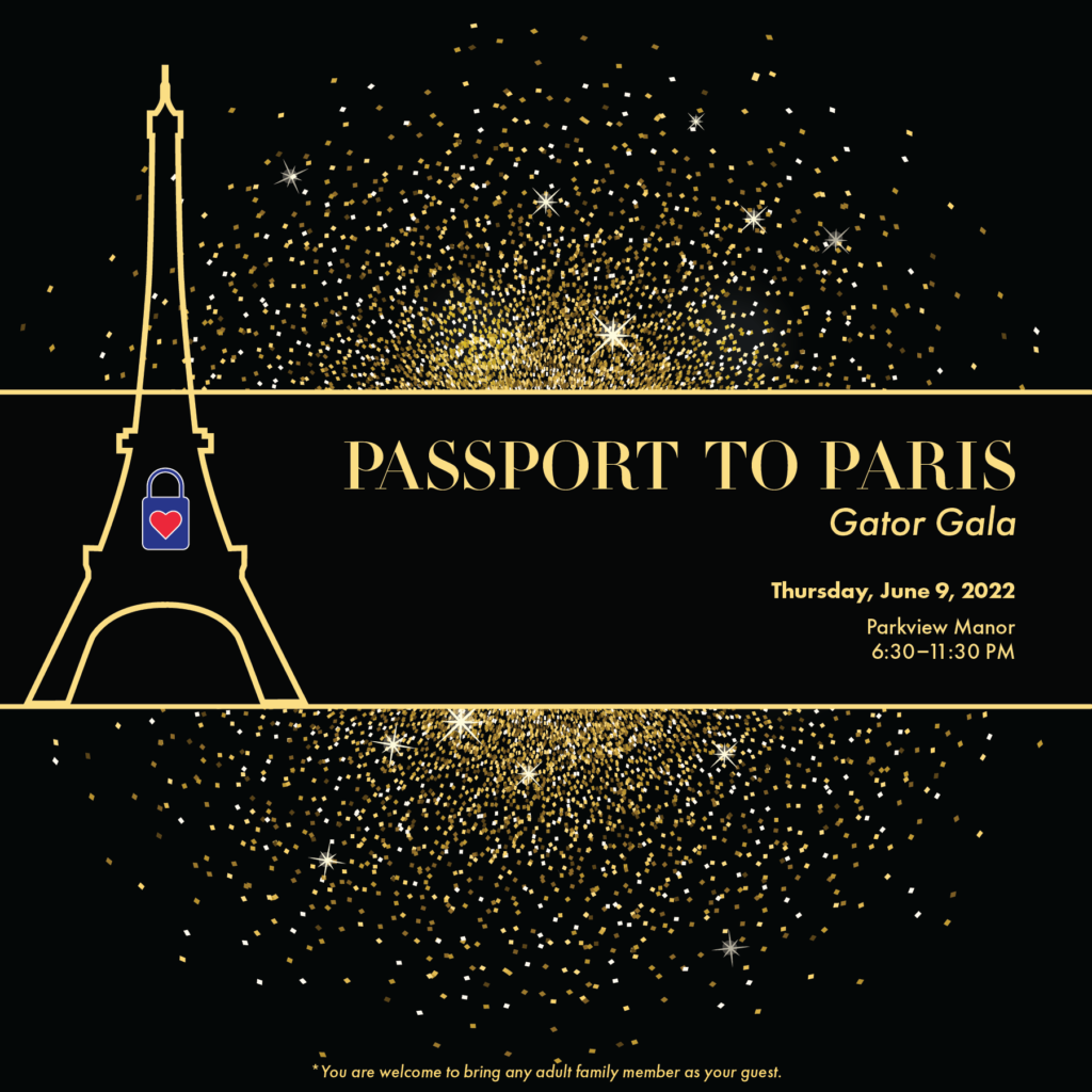 Passport to Paris graphic of the Eiffel Tower