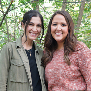 Nicole Waisglass (left) and Holly Fournier (right)