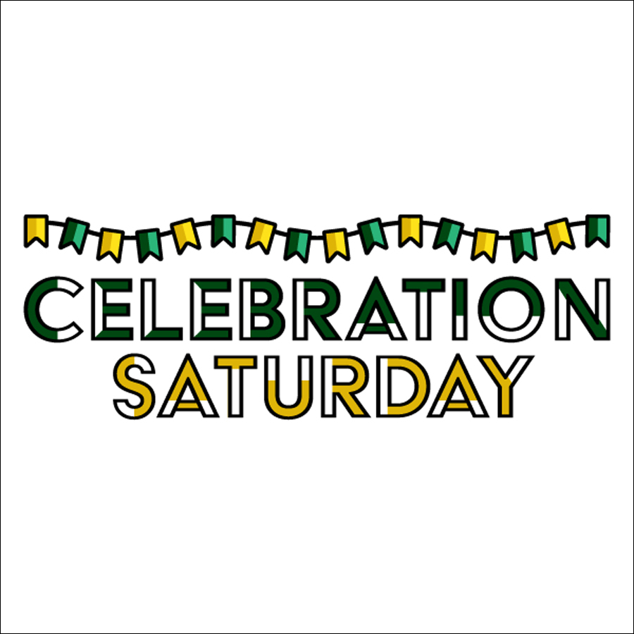 Celebration Saturday banner graphic