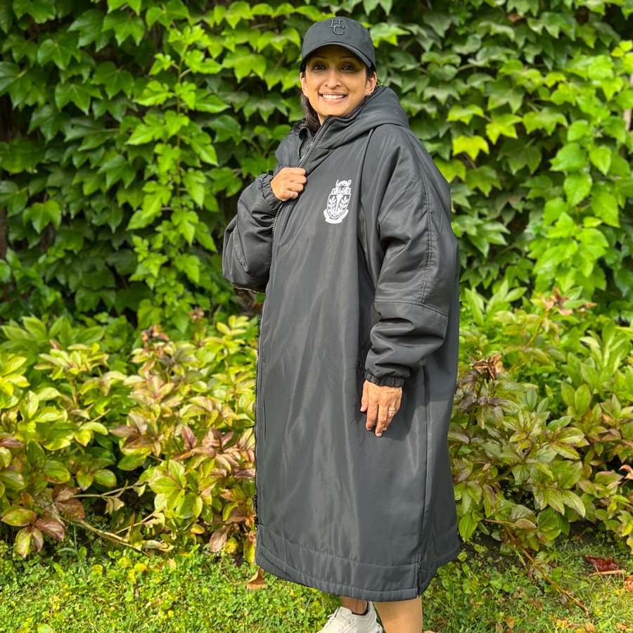 HCPA member wearing the HCPA coat for sale.