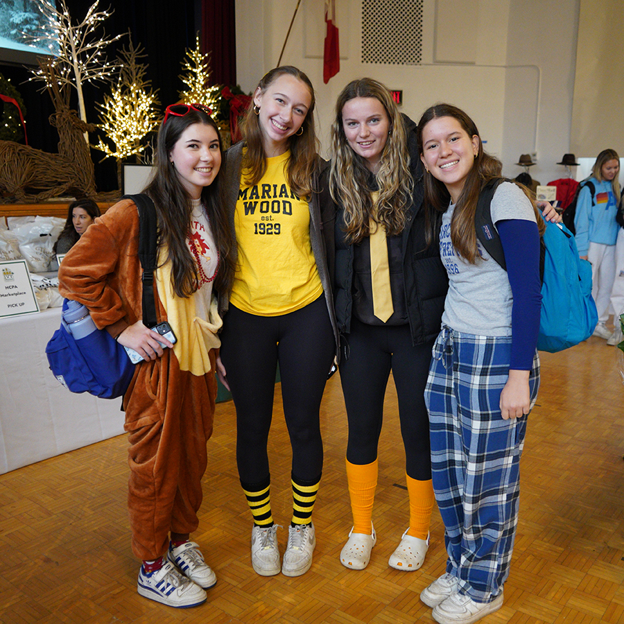 Students at the Ivy Market.