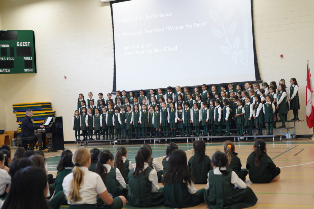 Primary Choir performing.