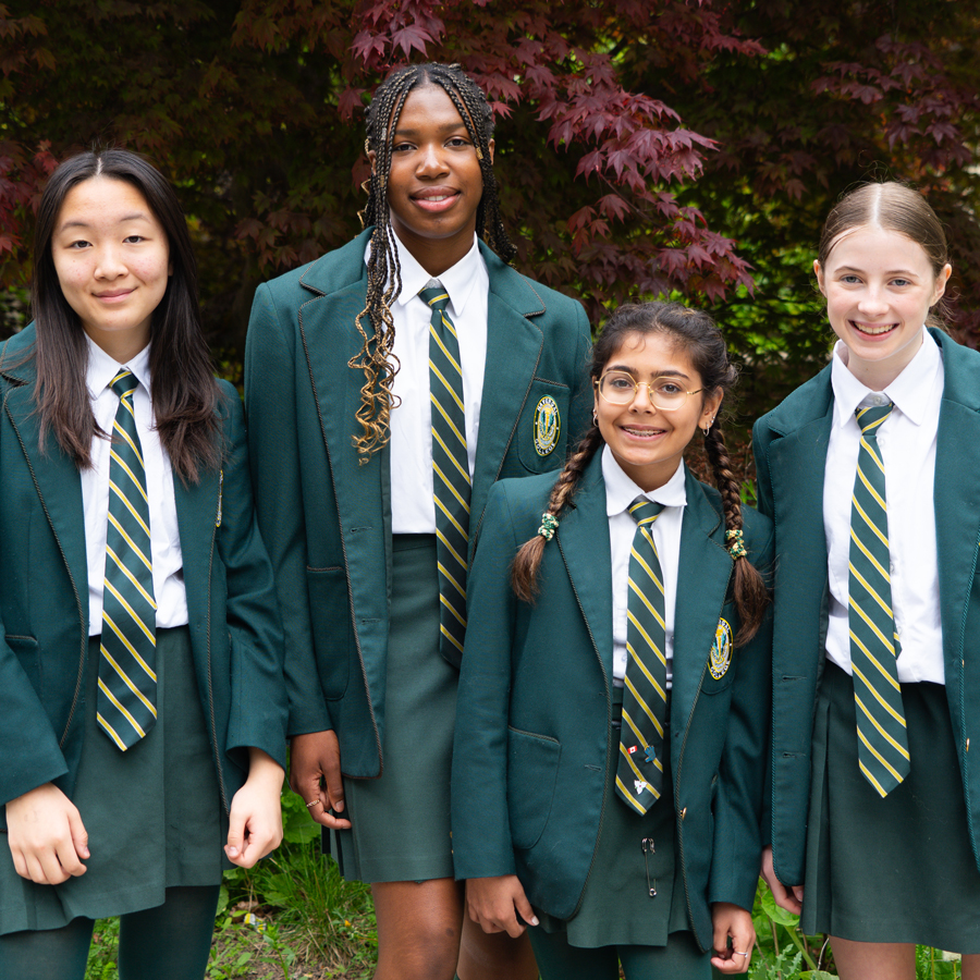 Middle School students wearing Number One Dress.