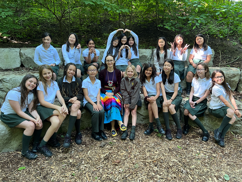 Group photo with Marissa Magneson and students.