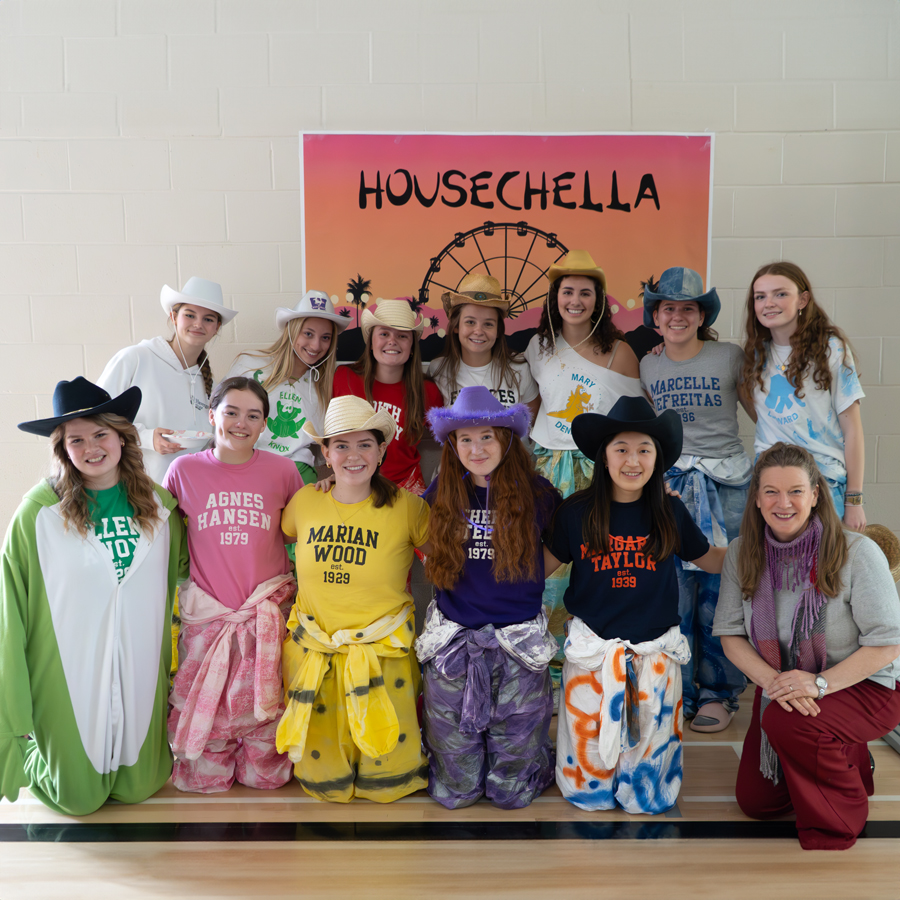 Deirdre Timusk with the House Captains at Housechella.