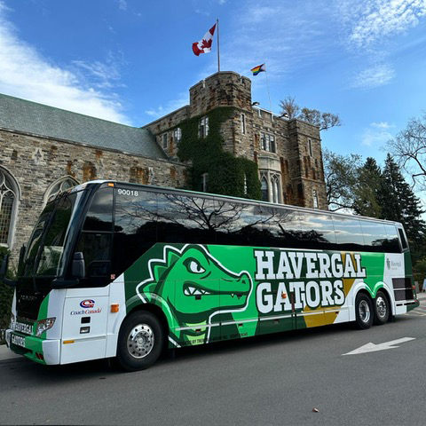 Gator Bus outside of Havergal.