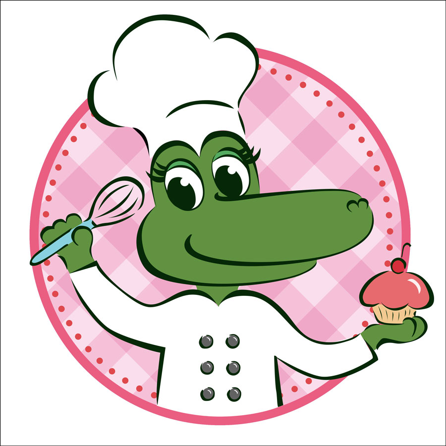 Graphic of a Gator dressed like a chef.