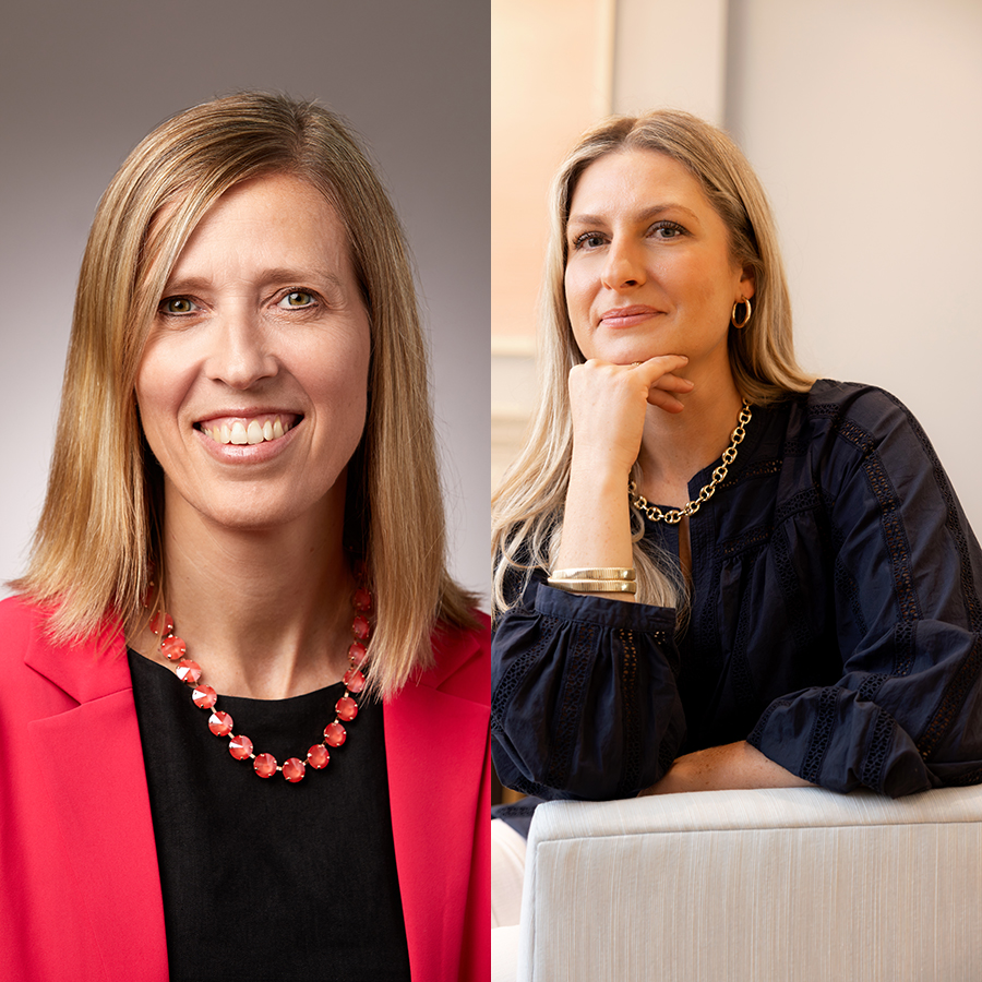 Two headshots together of Jill Fraser and Anna Morrison.